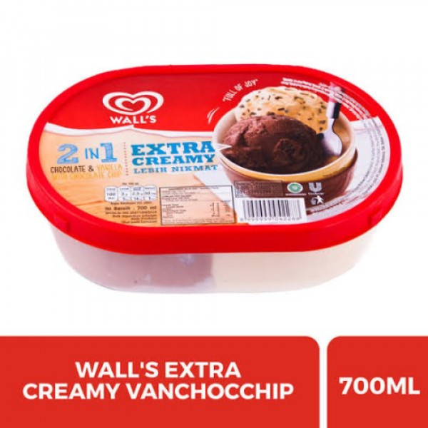WALLS 2 IN 1 EXTRA CREAMY 700 ML