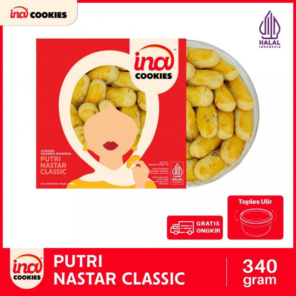 INA COOKIES PUTRI NASTAR CLASSIC 340 GR