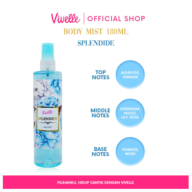 VIVELLE B.MIST SPLENDIDE BLUE 180 ML