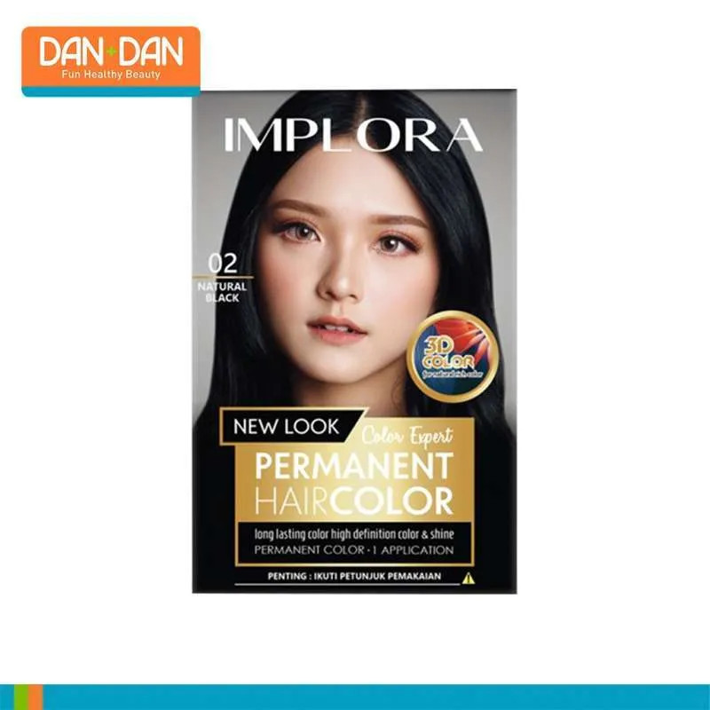 IMPLORA HAIR COL. 02 NATURAL BLACK 30 ML