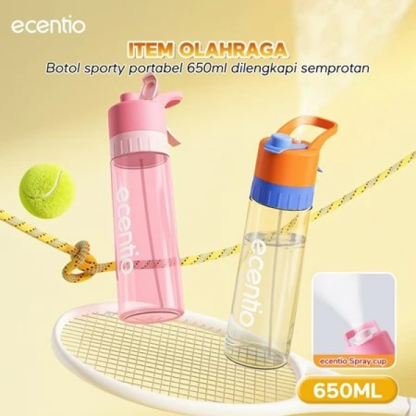 ECENTIO 650 ML ONE HAND OPEN OUTDOOR BOTTLE WITH HANDLE PI