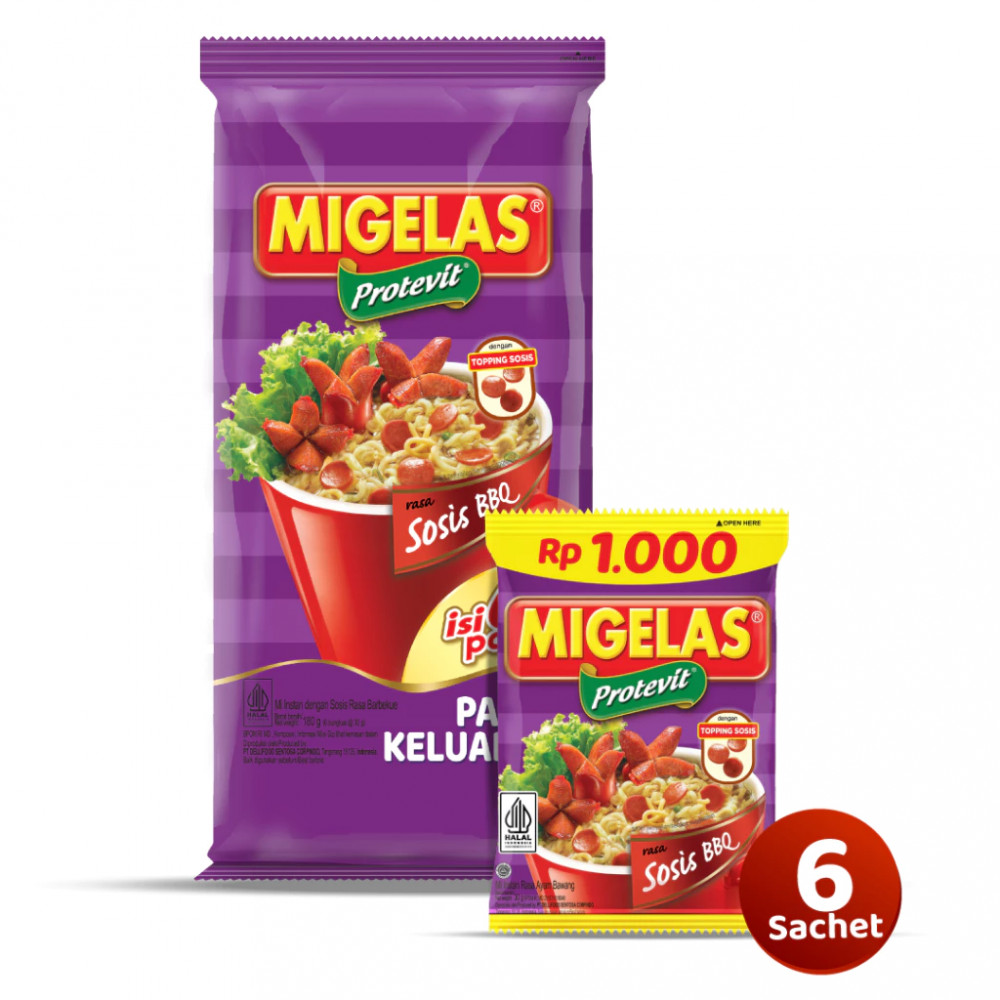 MIGELAS PAKET KELUARGA SOSIS BBQ 6 X 28 GR
