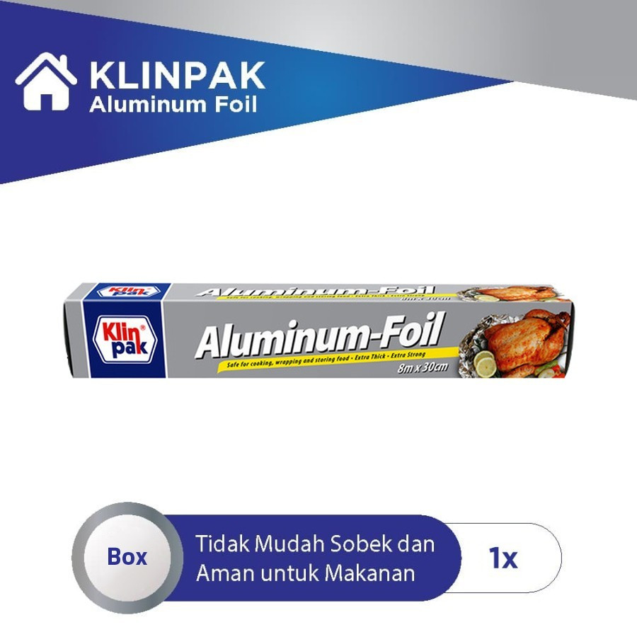 KLINPAK ALUMINIUM FOIL  UK 5M X 30 CM