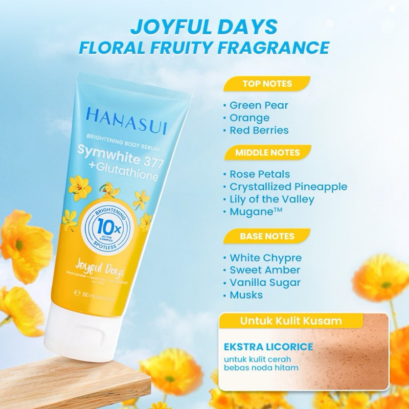 HANASUI BRIGHT BODY SERUM JOYFUL 180 ML