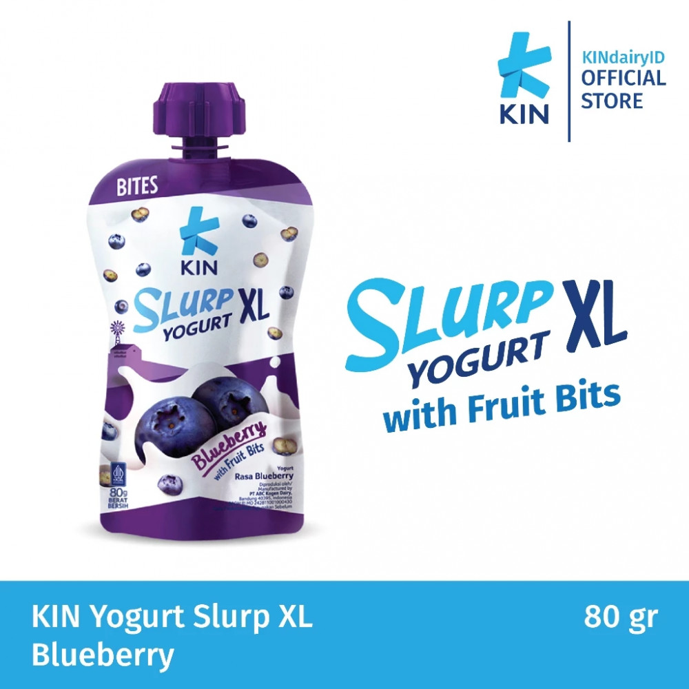 KIN YOGURT SLURP XL BLUEBERRY 80 GR