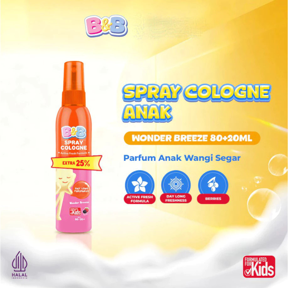 B&B SPRAY COLOGNE WONDER BREEZE 80 ML