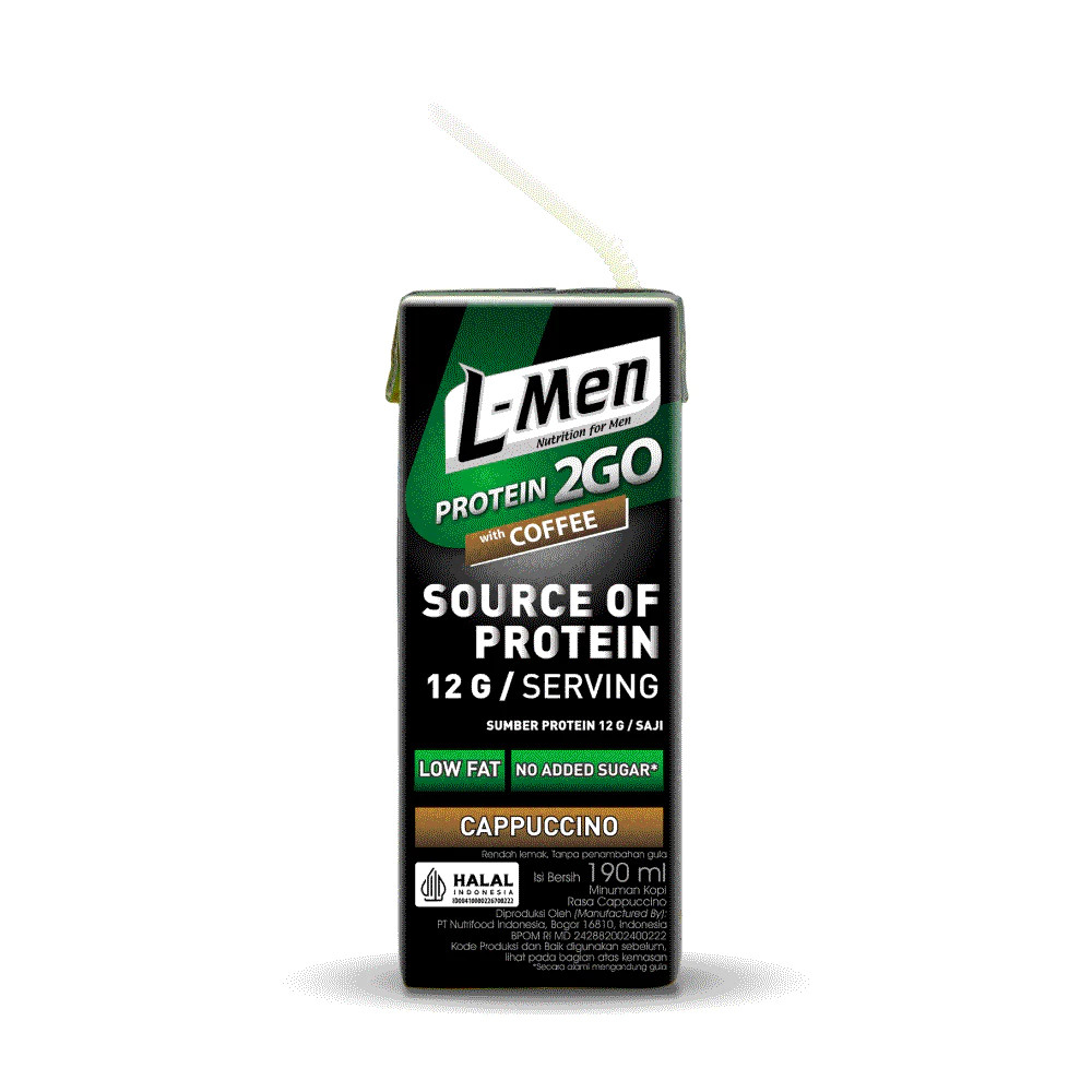 L MEN UHT PROTEIN 2GO CAPPUCINO 200 ML