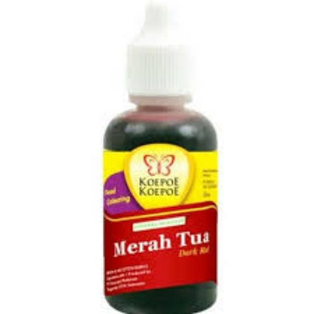 NP KOEPOE2 PEWARNA MERAH TUA 30 ML