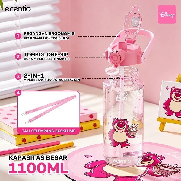 ECENTIO 1100 ML LOTSO LARGE CAPACITY SPORTS WATER CUP