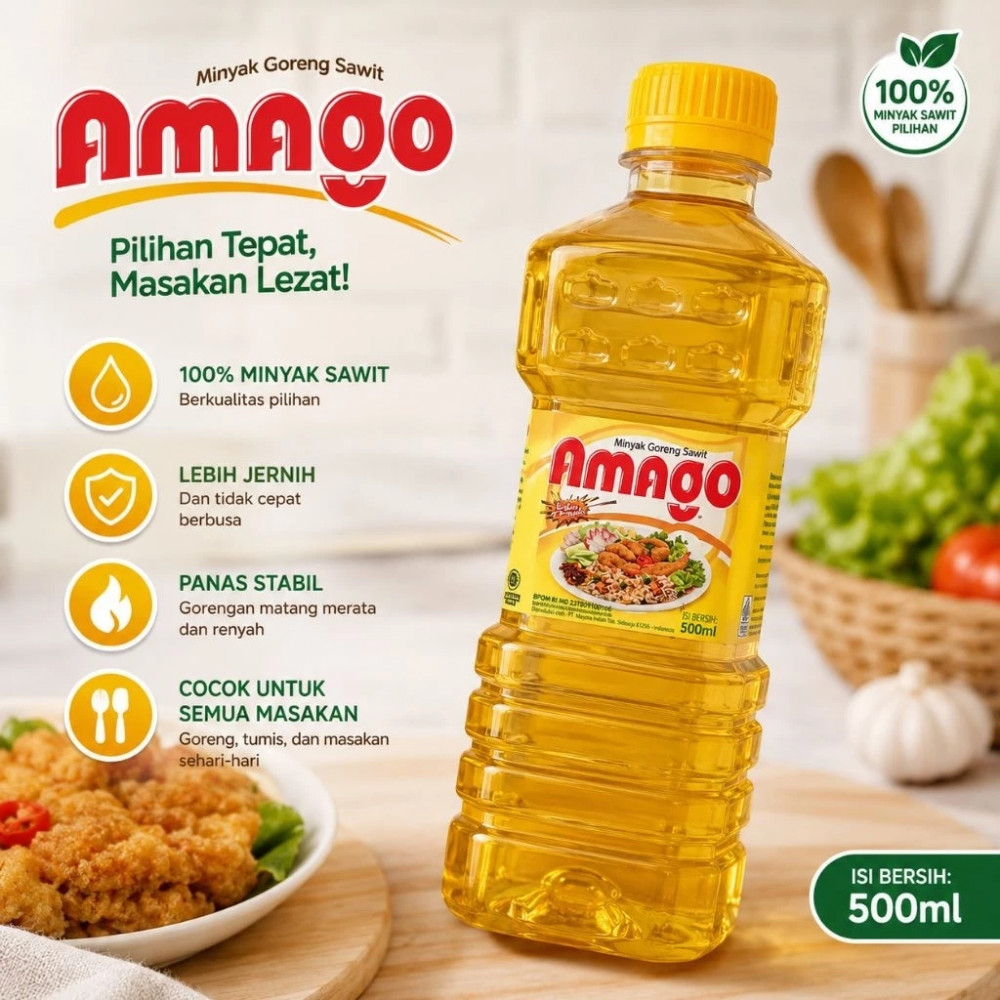 AMAGO MINYAK GORENG BTL 500 ML