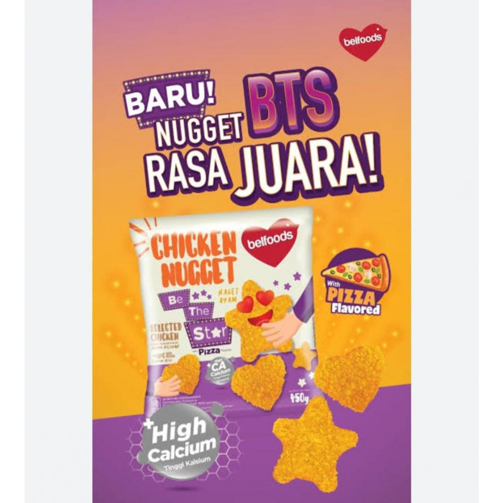 BELFOOD CHICKEN NUGGET BTS 450 GR