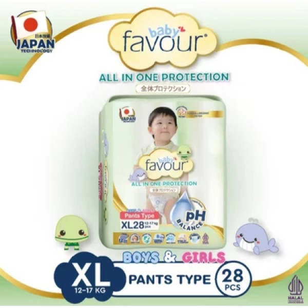 FAVOUR BABY DIAPERS PANTS XL28