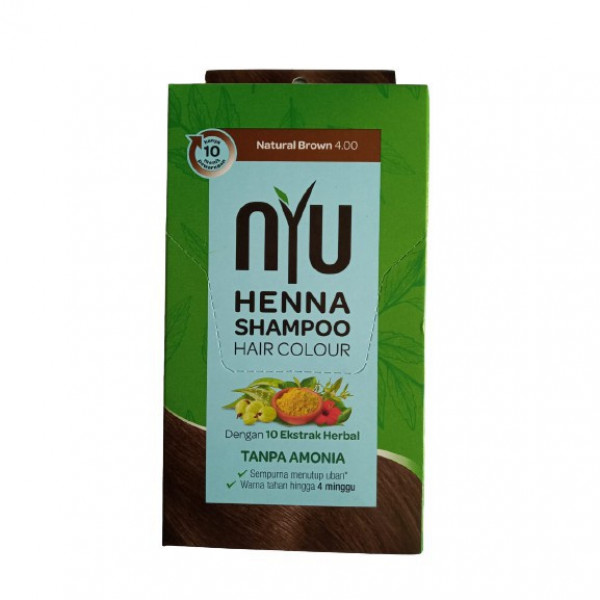 NYU HENNA SHAMPO NAT BROWN SCH 20 ML
