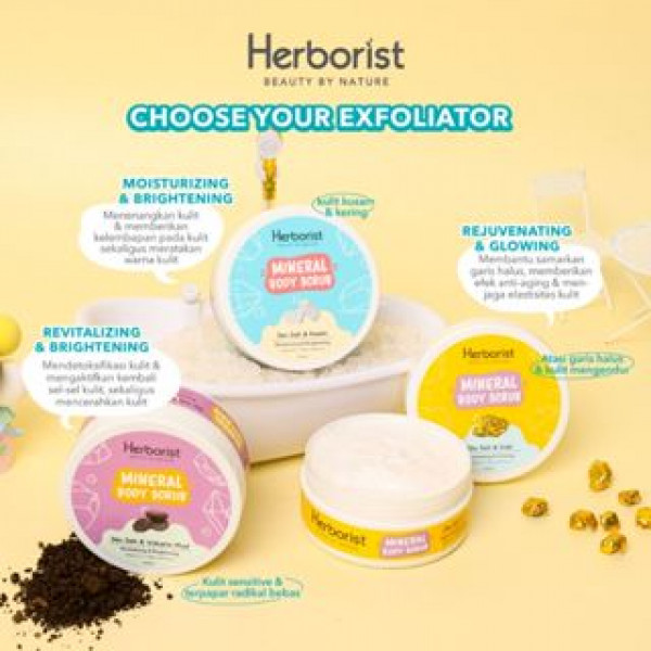 HERBORIST MINERAL SCRUB SEA SALT & VOLCANIC MUD 200 GR