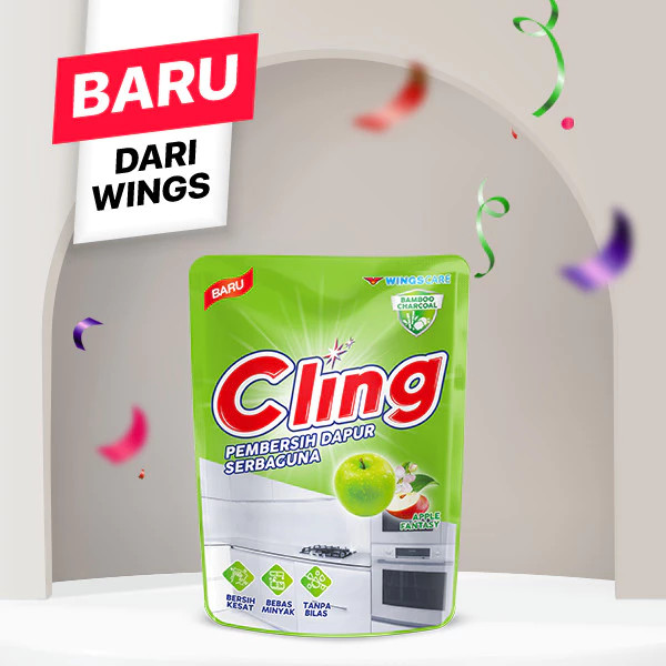 CLING DAPUR HIJAU POUCH 400 ML