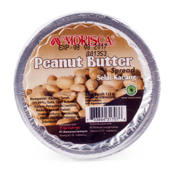 MORISCA PEANUT BUTTER JAM CUP 125 GR