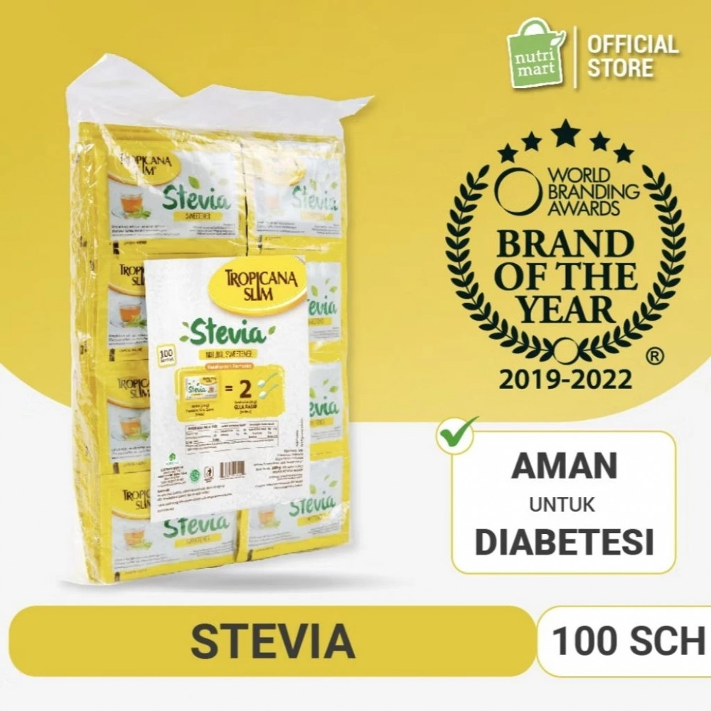 TROPICANA STEVIA SWEETENER BOX 180 GR