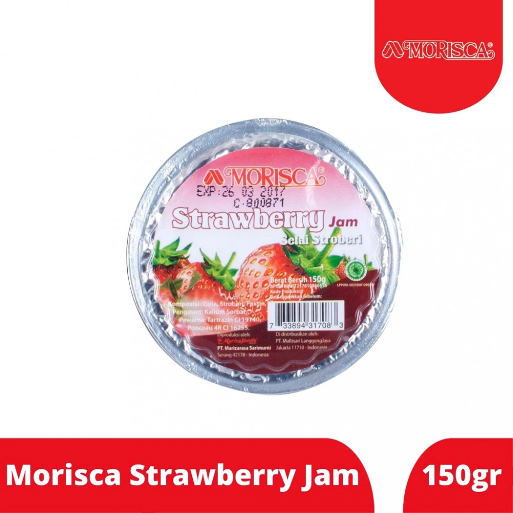 MORISCA STRAWBERRY JAM CUP 150 GR
