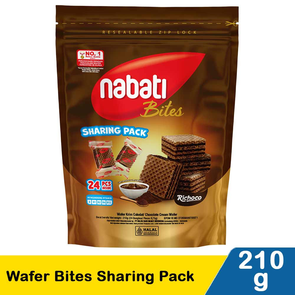 NABATI RICHOCO POUCH 210 GR