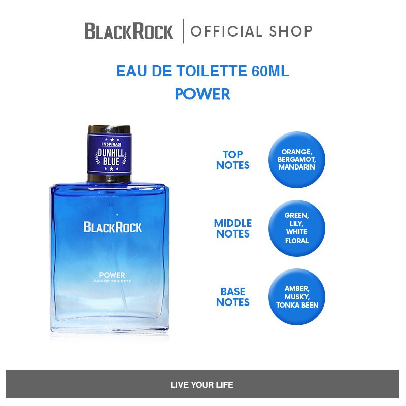 BLACK ROCK EDT POWER BLUE 60 ML