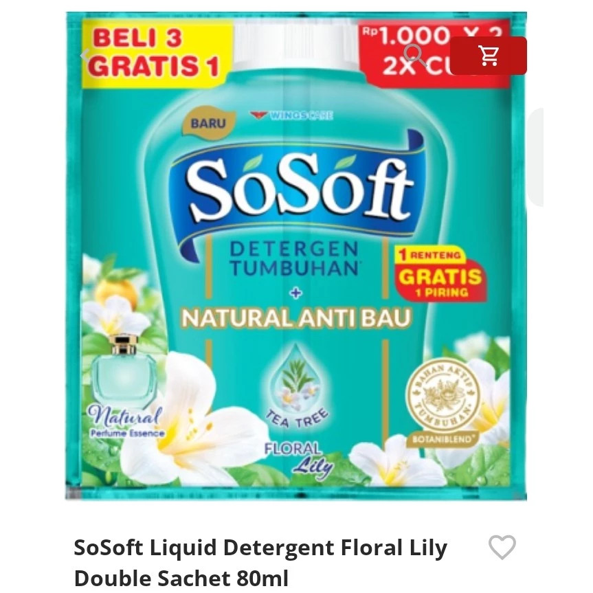 SO SOFT LIQ FLORAL LILY SCH 3+1 X 80 ML