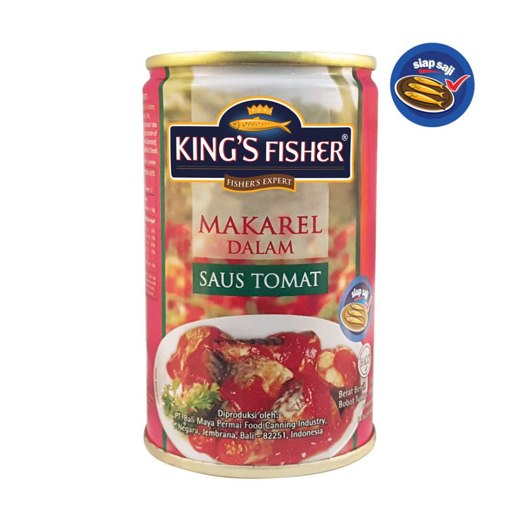 KINGS FISHER MAKAREL SAUS TOMAT 155 GR