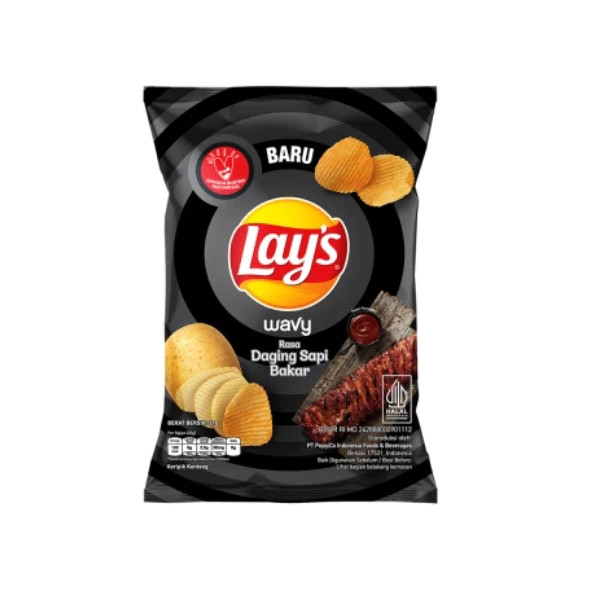 LAYS WAVY DAGING SAPI BAKAR 45 GR