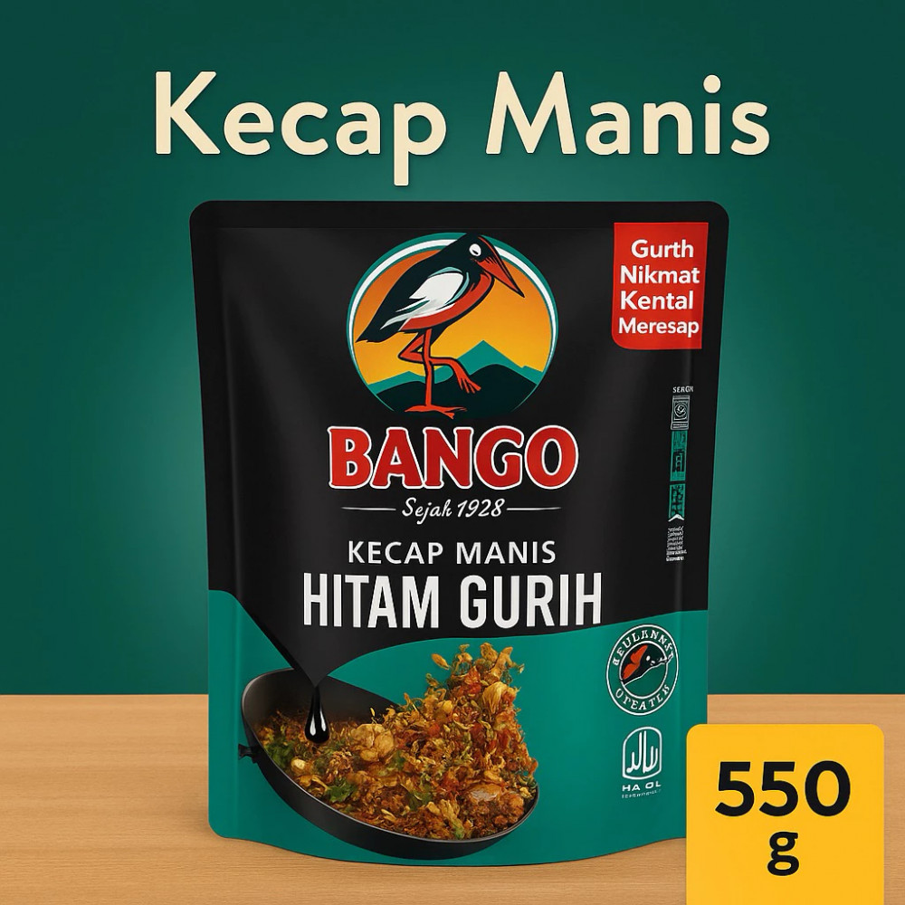 BANGO KECAP MANIS HITAM GURIH REF 550 GR