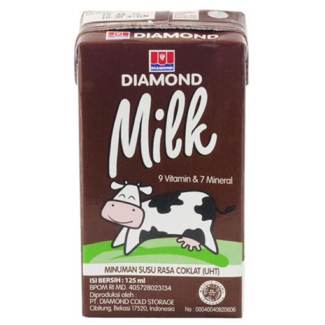 DIAMOND MILK UHT COKLAT 125ML (40)
