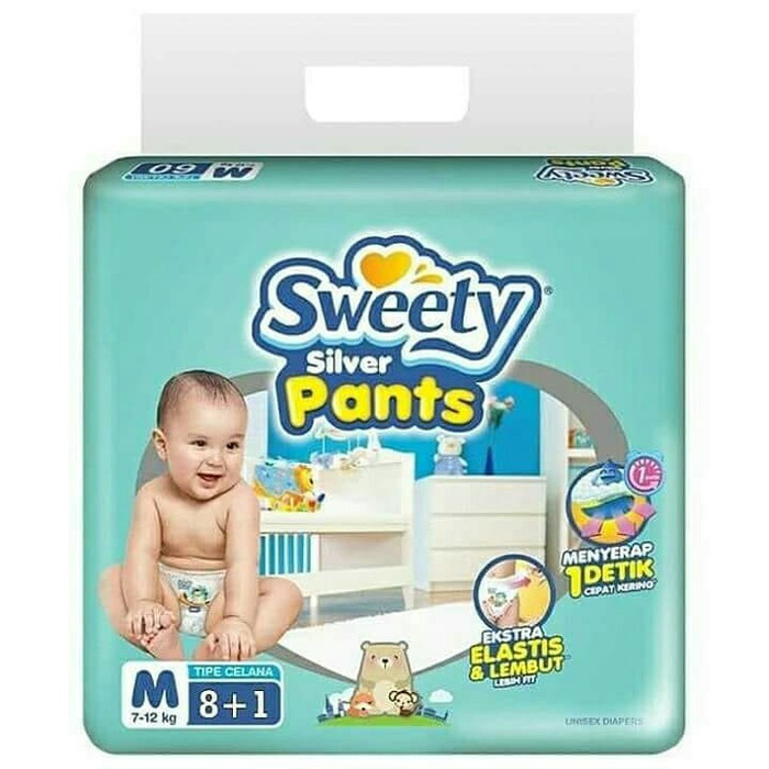 SWEETY SILVER PANTS M-8+1