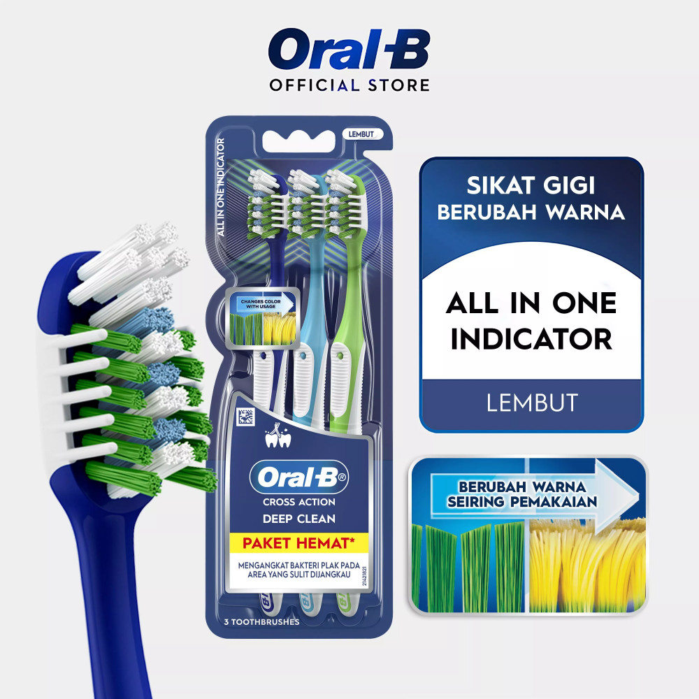 ORAL B CROSS ACTION INDICATOR 3`S