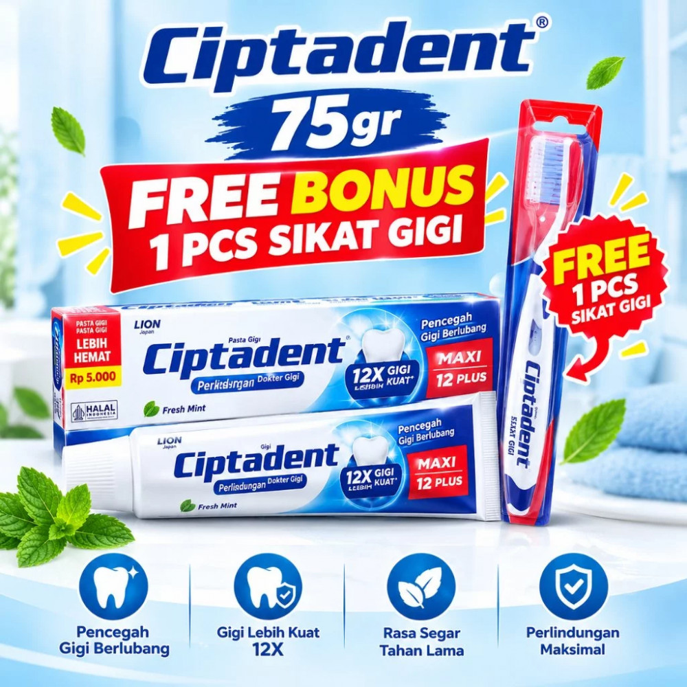 CIPTADENT TP FRESH MINT + TB 1`S