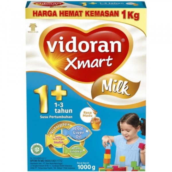 VIDORAN XMART 1+ MADU NUTRIPLEX 925 GR