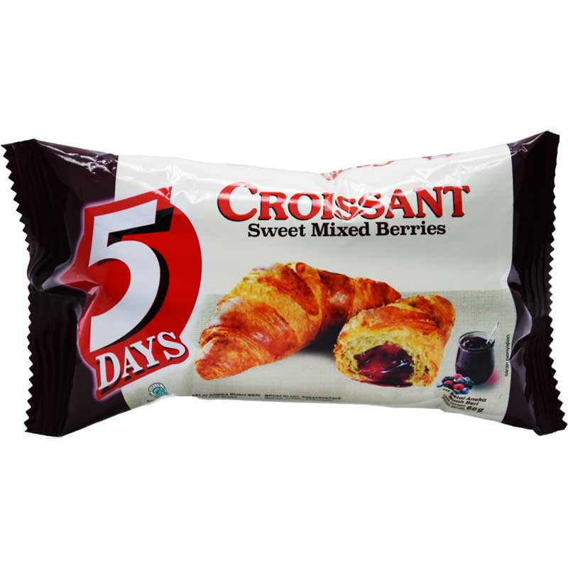 5 DAYS CROISSANT MIXED BERRIES 60GR
