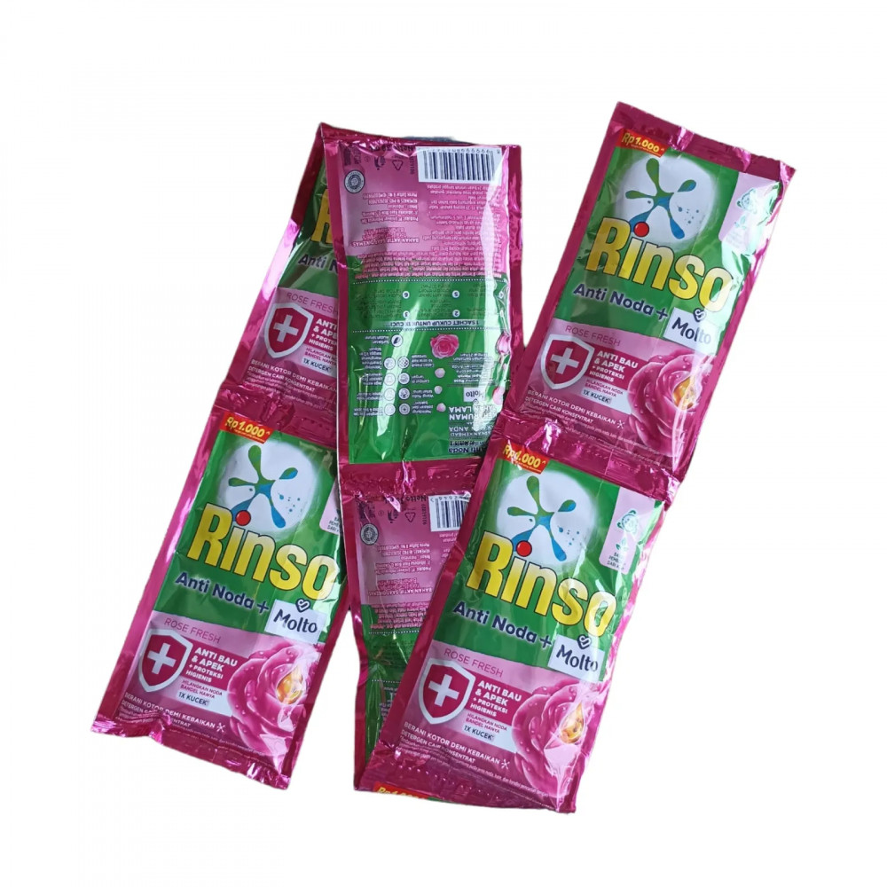 RINSO LIQ ROSE FRESH SCH 6 X 40 GR