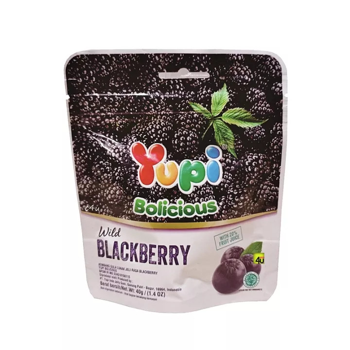YUPI BOLICIOUS BLACKBERRY 40 GR