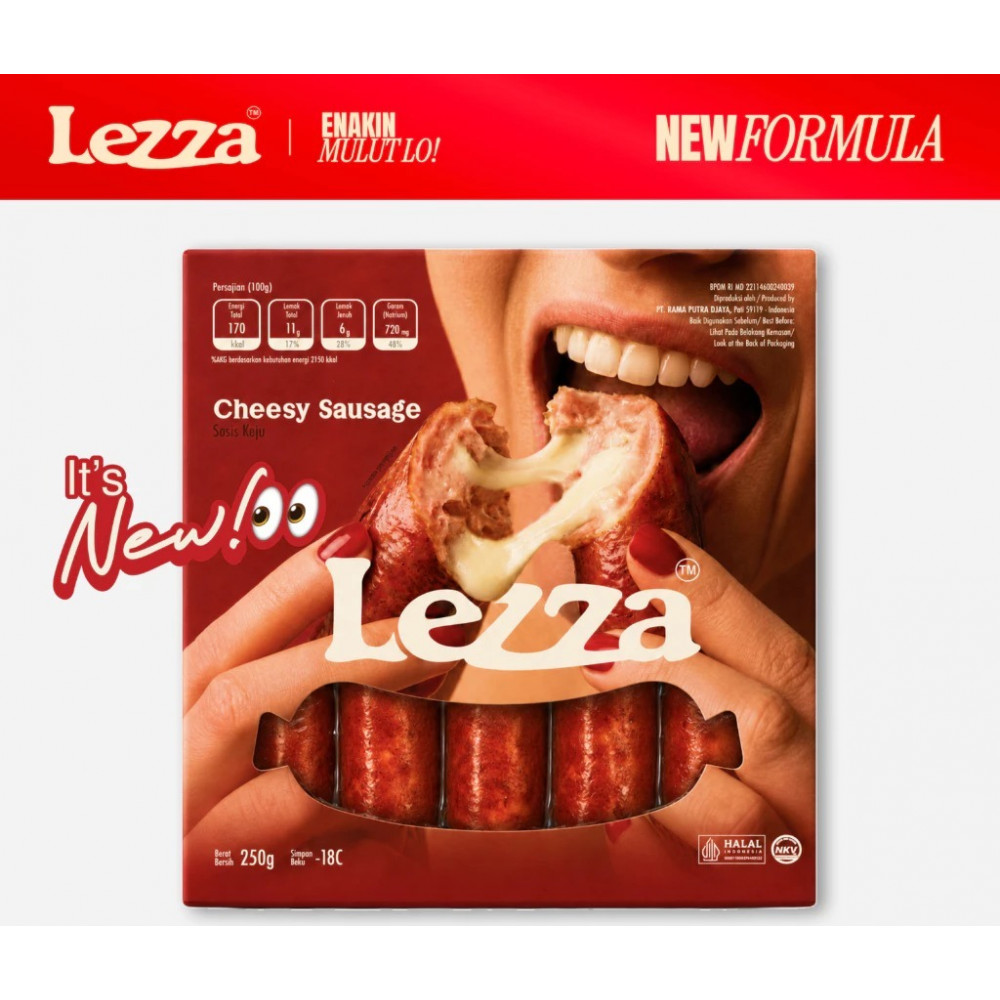 LEZZA CHEESY SAUSAGE 250 GR