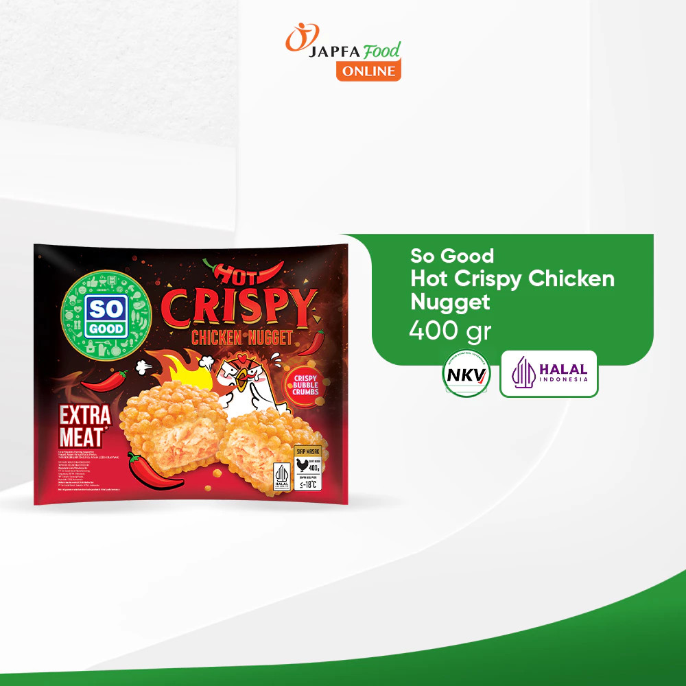 SO GOOD HOT CRISPY CHICKEN NUGGET 400 GR