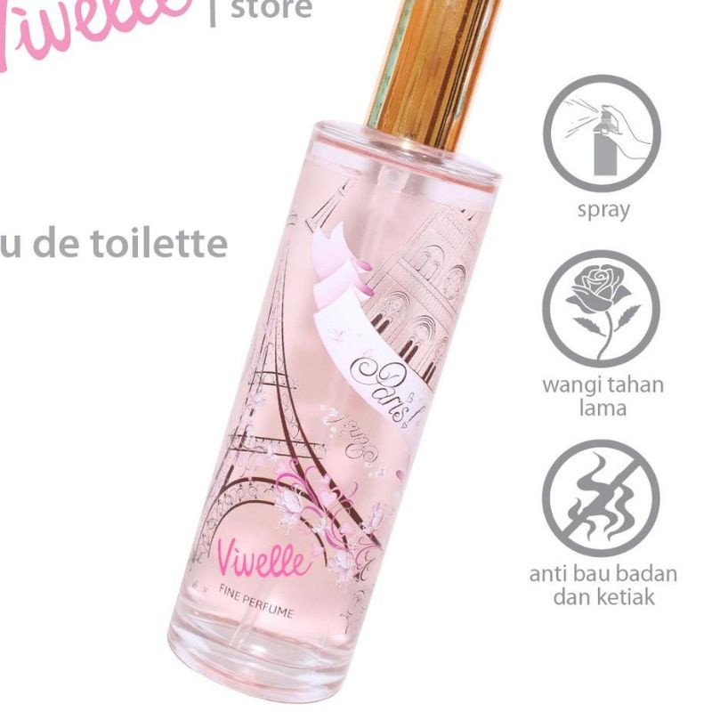 VIVELLE EDT GLASS PARIS BTL KACA 100 ML
