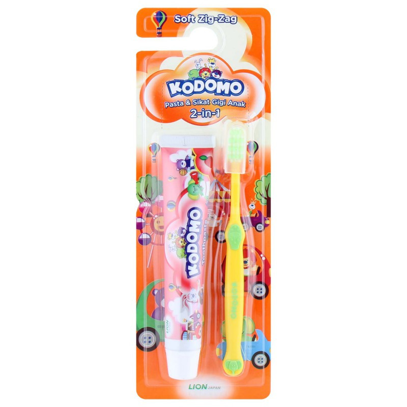KODOMO PASTA & SIKAT GIGI ANAK SOFT REG 2IN1
