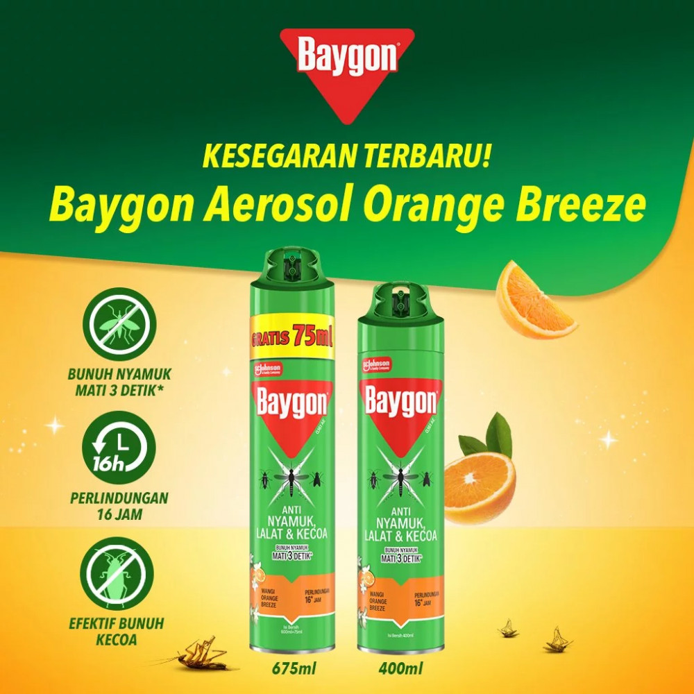 BAYGON AER ORANGE BREEZE 600 ML