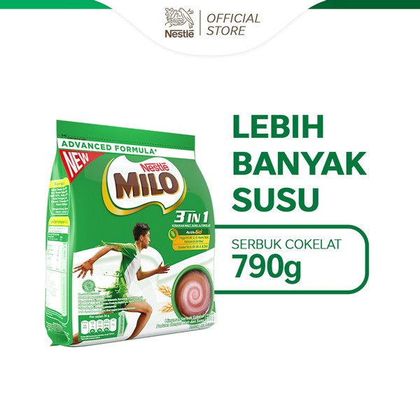 MILO 3IN1 POUCH 790 GR