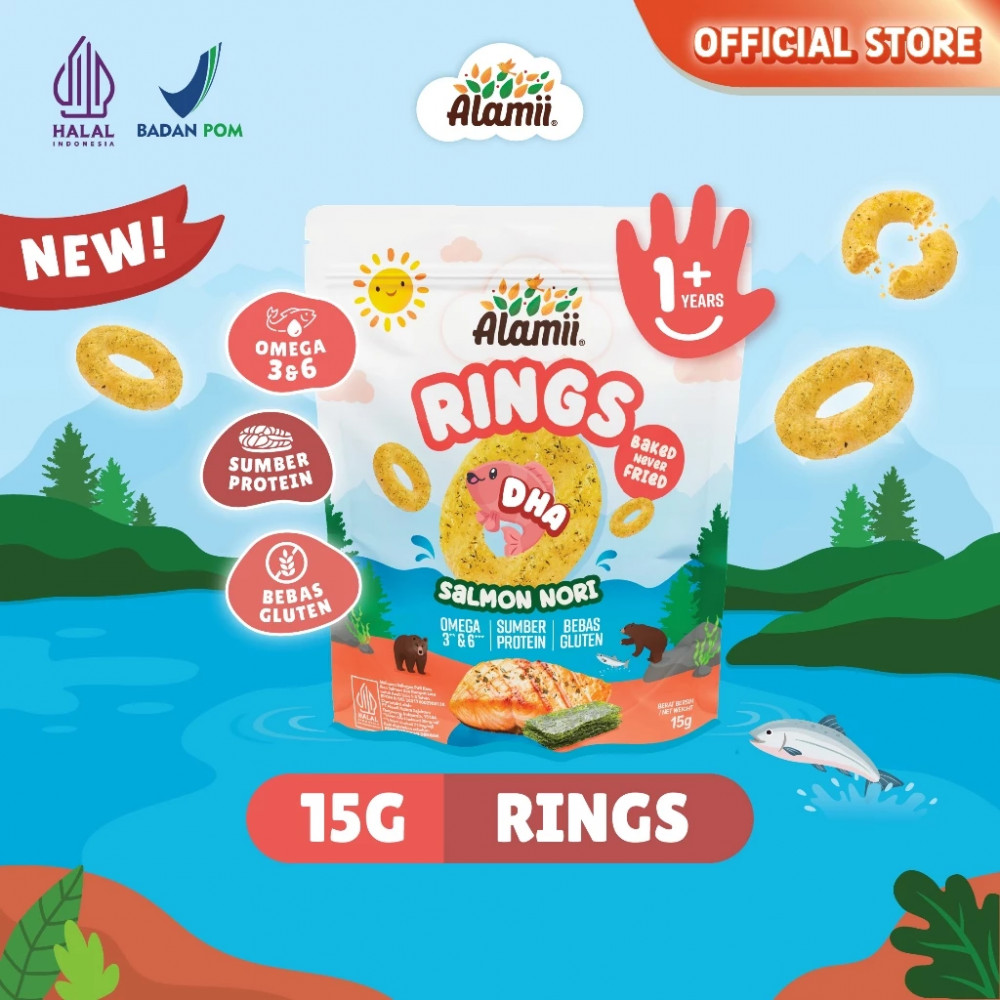 ALAMII RINGS SALMON NORI 15 GR