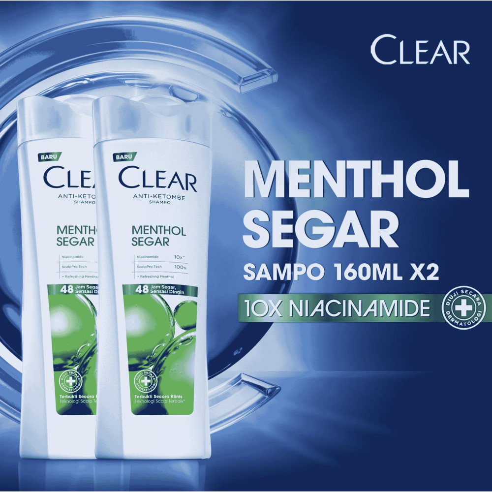 CLEAR SHP ICE MENTOL SEGAR 2 X 160 ML