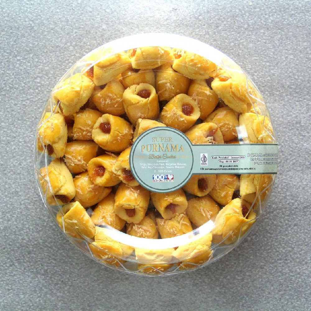 PURNAMA COOKIES NASTAR KEJU LIPAT 600 GR