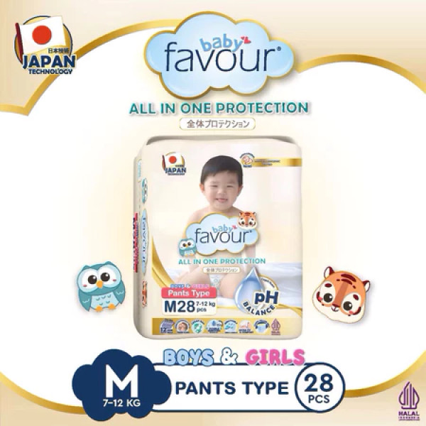 FAVOUR BABY DIAPERS PANTS M28