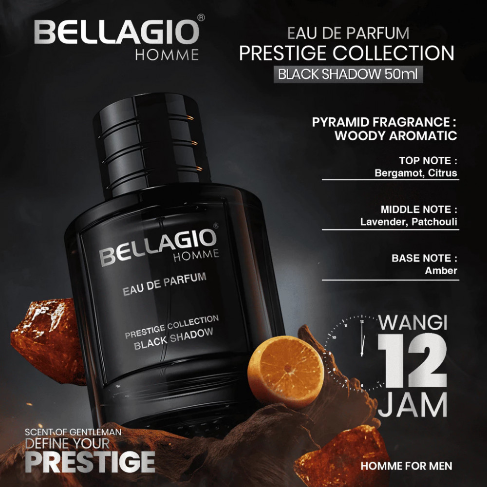 BELLAGIO EDP PRESTIGE BLACK SHADOW 50 ML