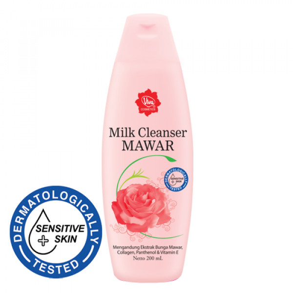 VIVA MILK CLEANSER AIR MAWAR 200 ML