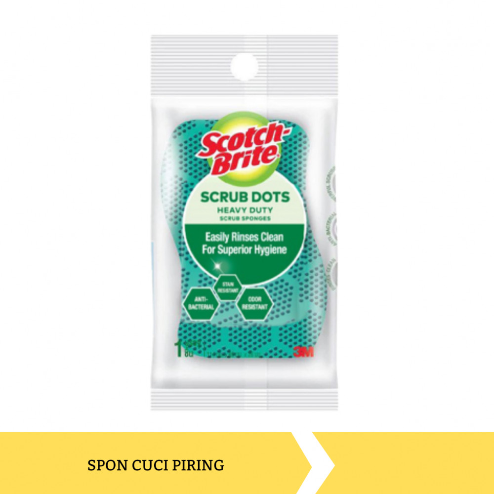 SCOTCH BRITE SCRUB DOTS HD PK 1