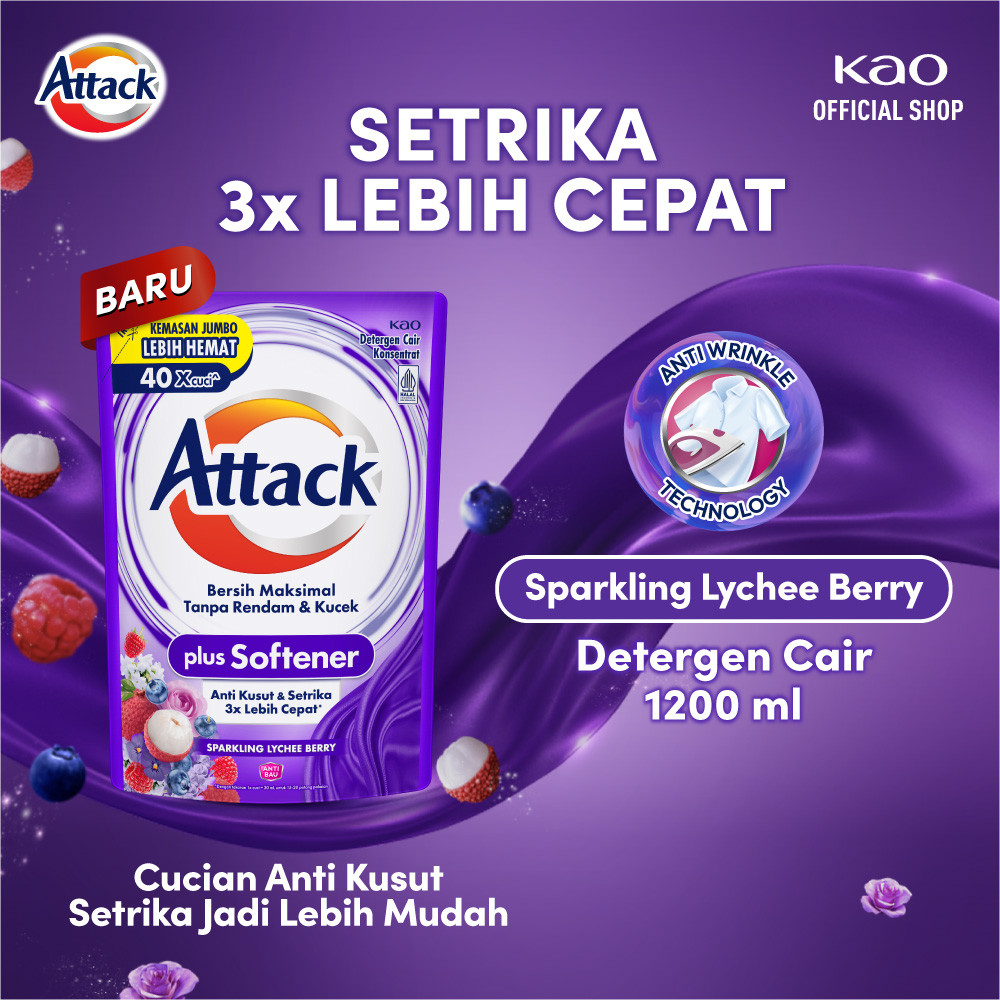ATTACK LIQ SOFTENER LYCHEE BERRY 1,2 LT